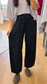 Washed Black Denim Cargo Pants