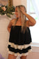 Lace Trim Romper