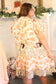 PLUS-Mixed Peach Blossom Dress