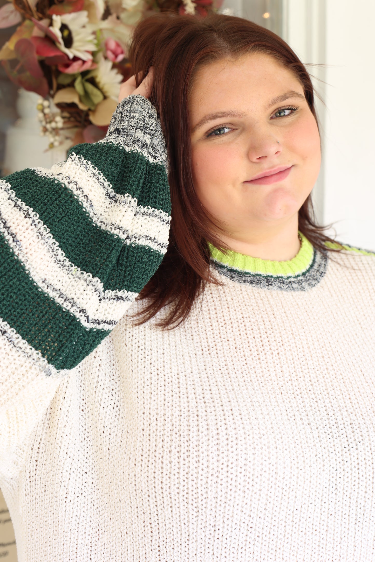 Color Mix Knitted Sweater