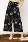 Palm Tree Embroidered Pants