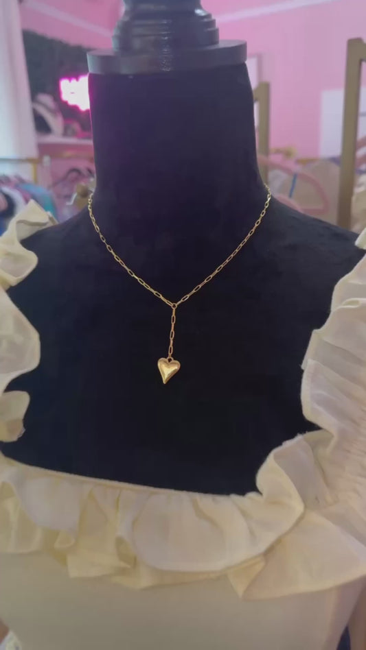 Paperclip Heart Necklace